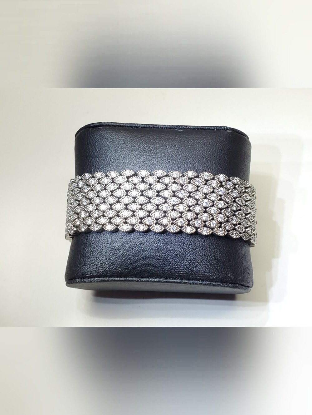 Vtg. Multi-row Cubic Zirconia Bracelet